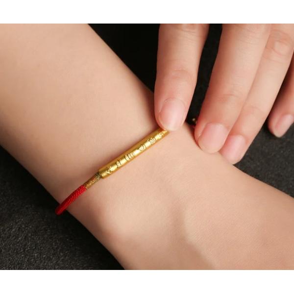 Tibetan Buddhist Mystical Bracelet Handmade Mani Mantra Lucky Red String Bracelet