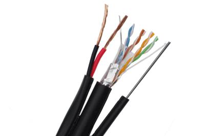 FTP CAT5E Siamese IP Camera Cable 24 AWG Bare Copper with Zinned Steel Messenger