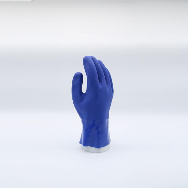 Polyester Chemical Resistant Work Oil Resistant Hand Gloves PVC Coated