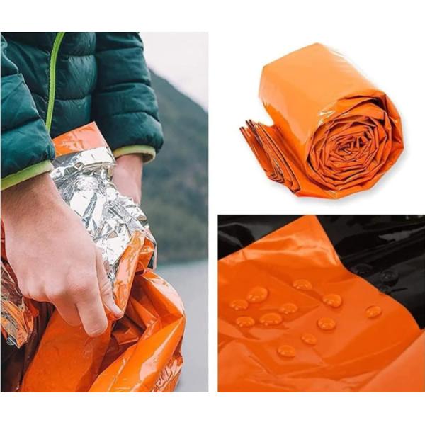 Спальный мешок для выживания на открытом воздухе спальное одеяло для экстренных случаев многоразовое использование