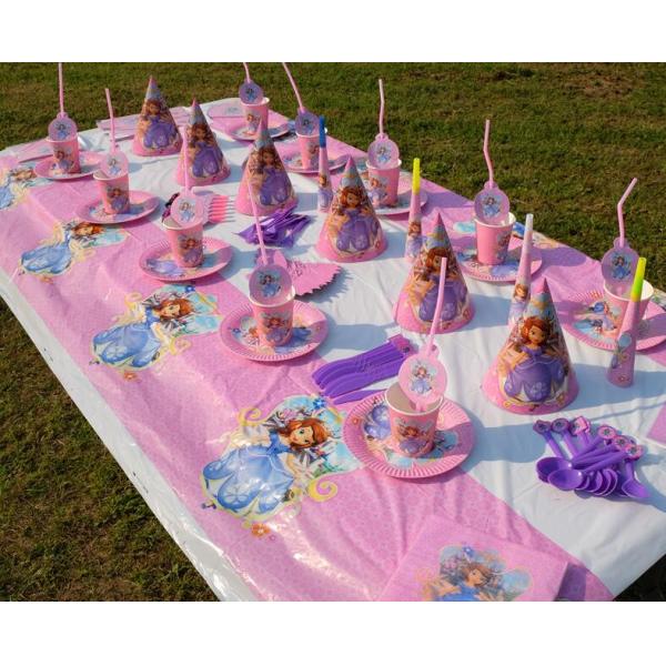 Princess Sofia the first theme Kids Birthday Party Decoration Set Party Supplies Baby Birthday Pack event party supplies