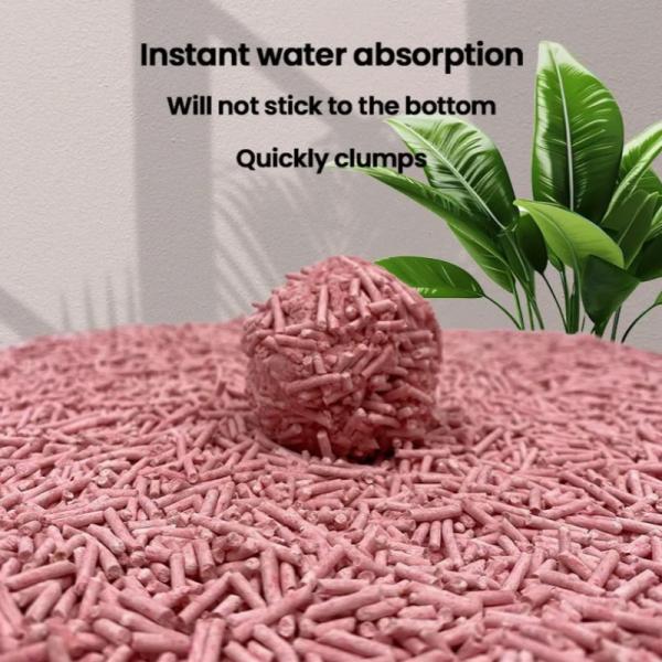 Différentes saveurs Tofu Litter de chat Pet Safe Non toxique Poids léger Bonne solubilité dans l'eau