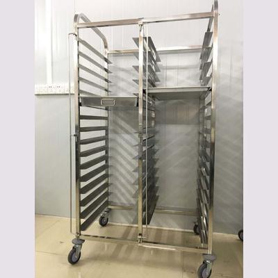 Commercial Tray Trolley en acier inoxydable poli pour la cuisson des gâteaux