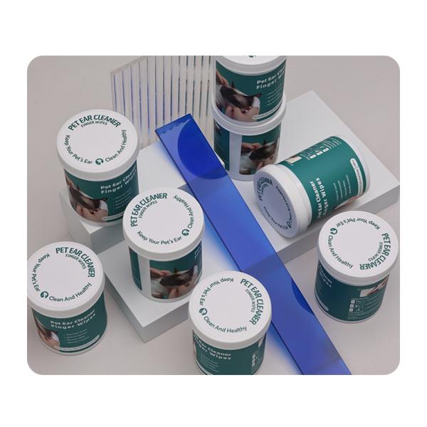 Customized Dog Teeth Cleaning Wipes Nonwoven Clean Teeth Finger Pads
