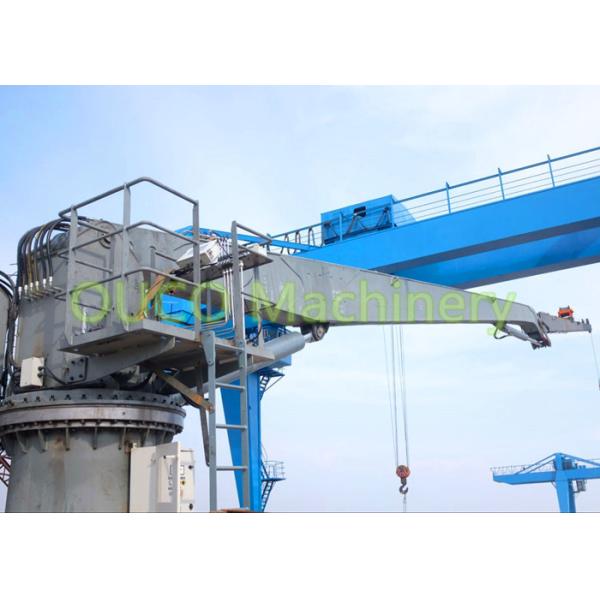 3T20M Knuckle Boom Marine Deck Crane For Sea Port
