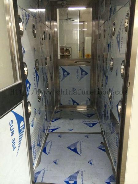 Double Person Clean Room Equipment Interlock Air Shower Automatic Open