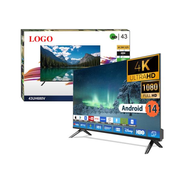Ultra HD Smart TV 32 40 50 55 65 Inch LED Screen Android WiFi 4K 2K