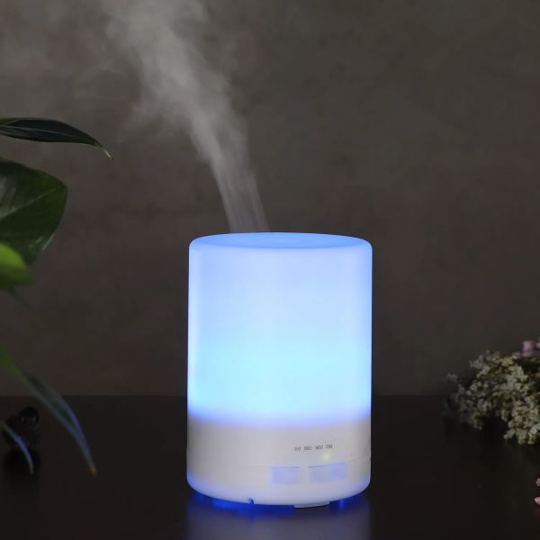 High Quality 300ml Wood Grain Aroma Oil Diffuser Electric Essential Oil Humidifier with Dazzle Cup for Home Bedroom SPA