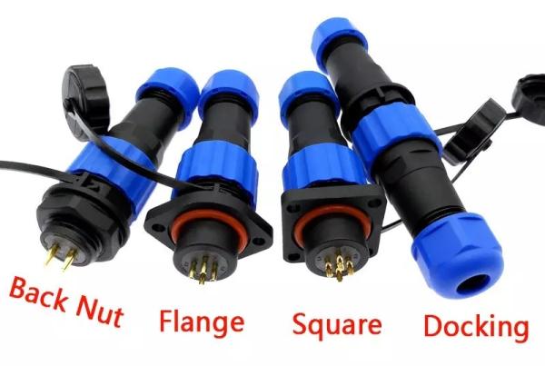 SP13 IP68 Industrial Electrical Connector Waterproof thermoplastic PPS Insulator