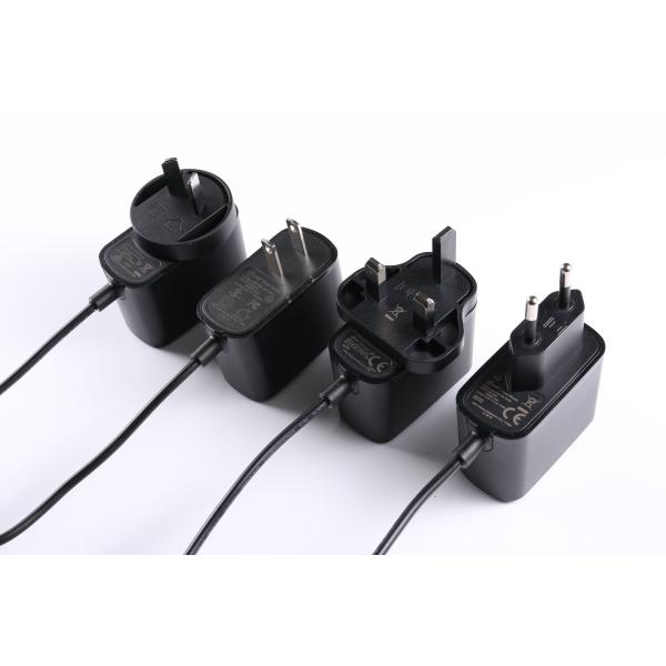 Черный CE UKCA SAA PSE UL переходника 5V 2A 5V 2.5A 12V 1A 12V 1.25A DC AC всеобщий