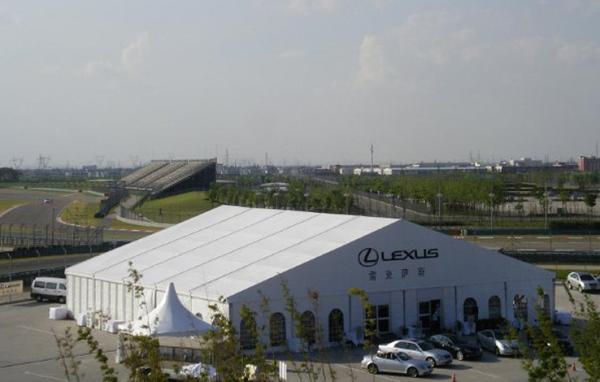25mx30m Fabric Structure Exhibition Aluminium Frame Tents For Car Show