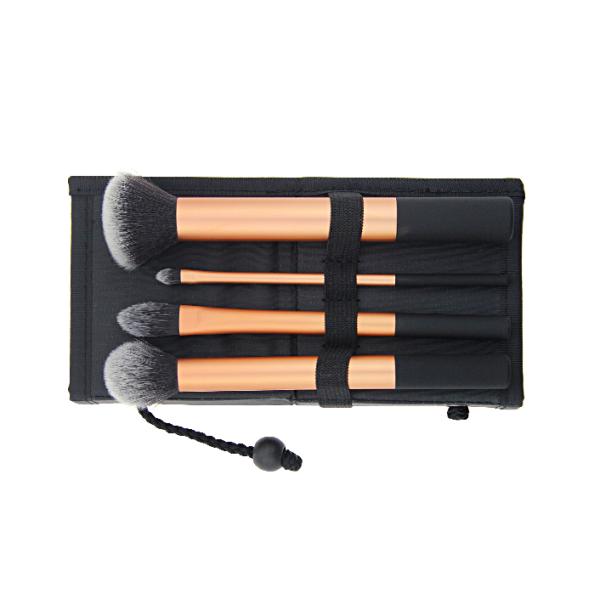 Custom Beauty Professional Travel Makeup Brush Cylinder With Cosmetic Brush Bag
