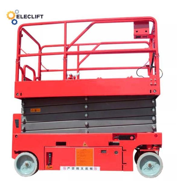 Self Propelled Aerial Lift 40 Ft Scissor Lift With 2-4Mph Drive Speed