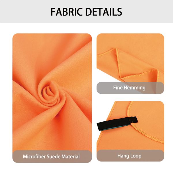 Quick Drying Suede Microfiber Sports Towel Outdoor Microfiber Bath Towel
