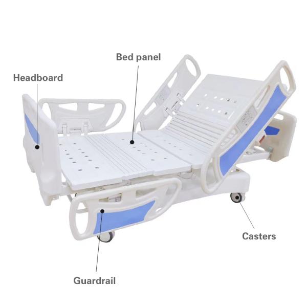 Функция сини 5 кровати мебели больницы электрическая нянча регулируемая