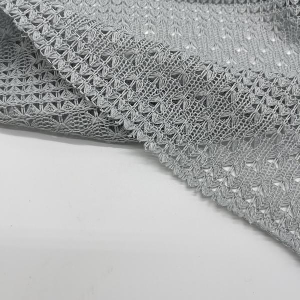 Medium GSM Knitting Jaquard Lace Fabric for B2B Buyers 100%Polyester 166cm 195gsm N07-081