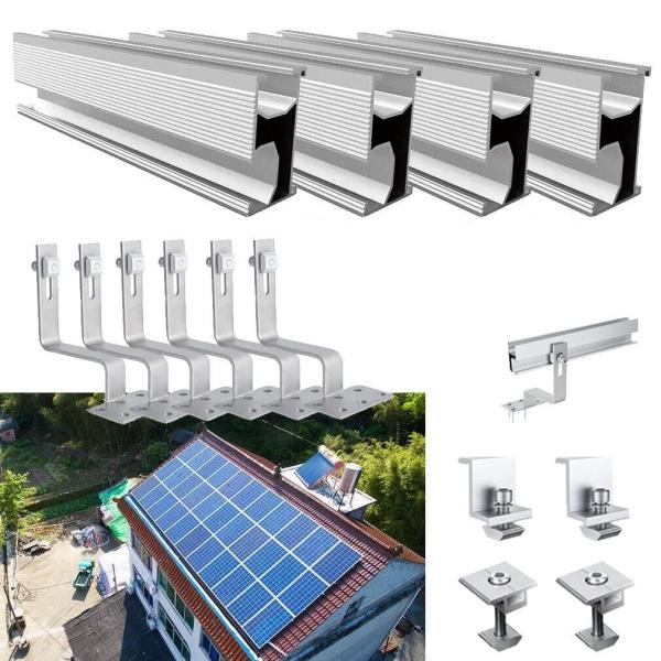 Estruturas de montagem de painéis fotovoltaicos baseados em alumínio para módulos aplicáveis