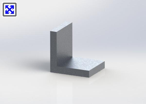 6061 - T6 Sand Blasted Aluminum Angle Profile 60 × 60 × 10 mm