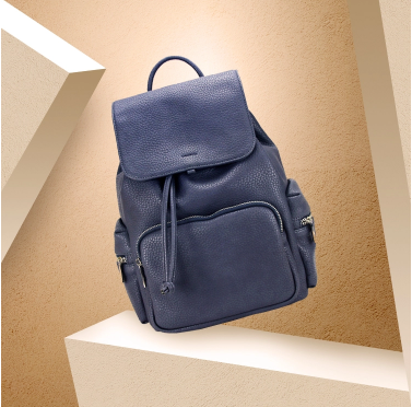 Embroidery Genuine Leather Handbags , 10 - 15L Cute Backpack Purse For Students