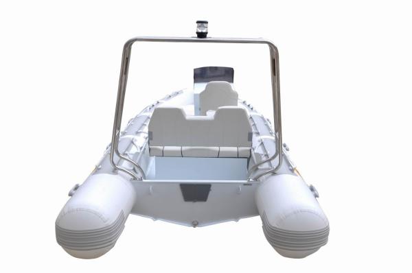 Durable Luxury Aluminum Rib Boat 216 Cm Width Impermeable Heavy Duty Deep - V Alloy Hull