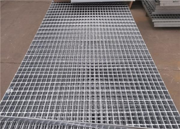 Q235 Hot Dip Galvanized Steel Grating Plate Pressure Locked For Warehouse