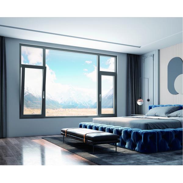 Panorama Aluminum Casement Window for Villas balconies patio bedroom living room
