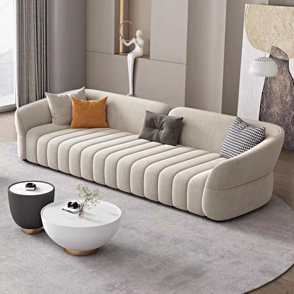 Piano Key Hotel Room Sofa Modern  Flannelette Sofa