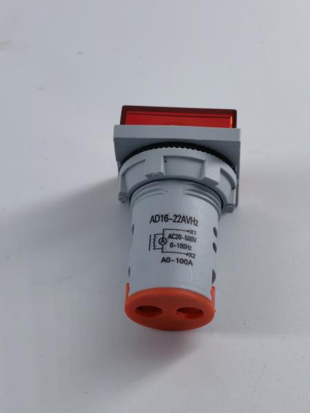 22mm Red Square Ammeter Voltmeter Frequency Meter Led indicator with transformer