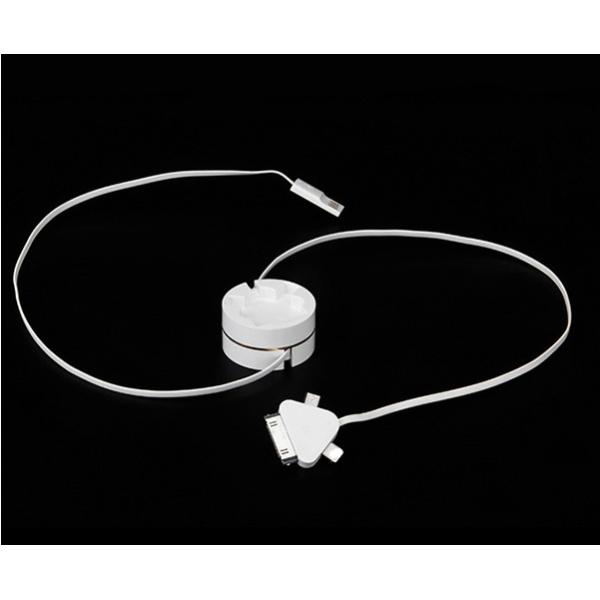 2017 new design Round shape extended multi usb cable 3in1original micro usb data cable