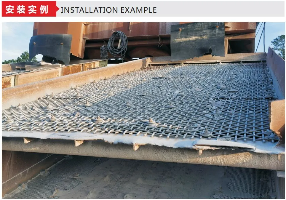 Manganese Steel Wire Woven Wire Vibrating Screen Quarry Screen Mesh