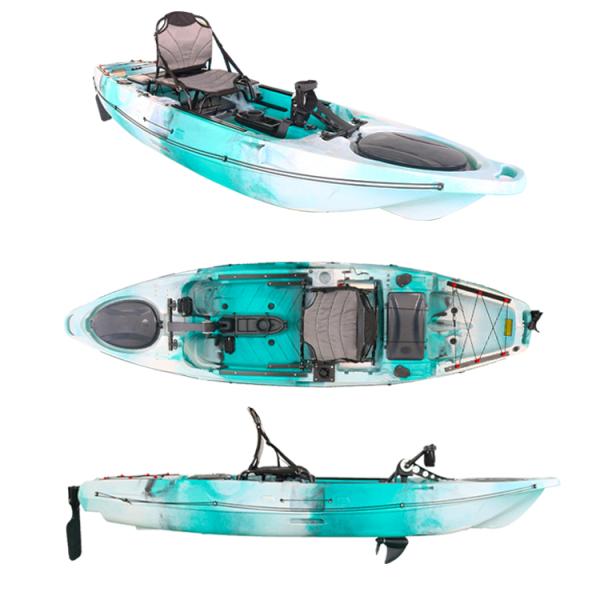 No Inflatable Ocean Fishing Pedal Kayak Customizable Color