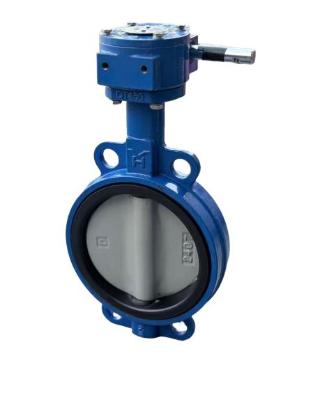 Ductile Iron Soft Seal Elastic Valve Seat Centerline Wafer Butterfly Valve Stainless Steel Valve Plate