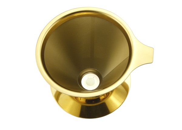 18/8 Stainless Steel Reusable Coffee Filter Pour Over Filter 2 Cups Capacity
