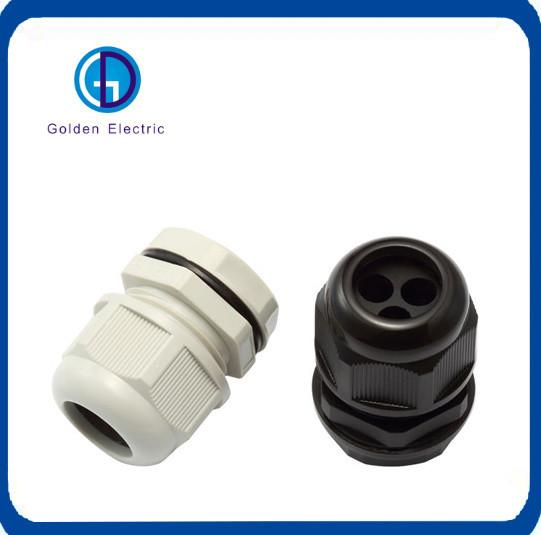 Greaseproof 3 Holes Nylon Cable Gland Thread Type With Different Sizes