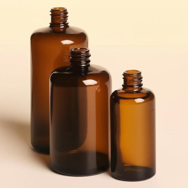 Secure Your Products with Amber Cosmetic Bottles and Screw Cap Closure