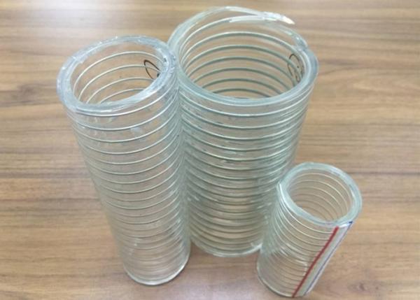 High Pressure PVC Steel Wire Hose / Wire Reinforced Suction Hose UV Chemical Resistant
