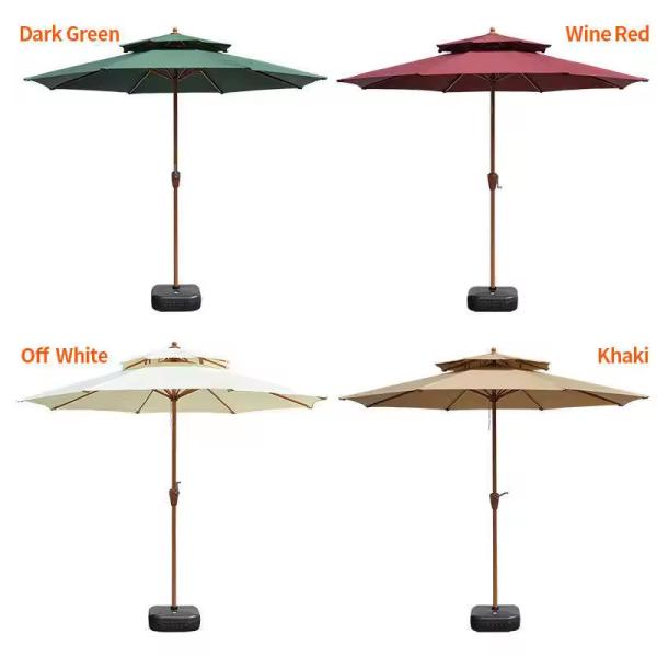 Paraguas de jardín para comidas al aire libre