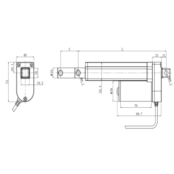 Low Power Mini Linear Actuators Household Mini Flower Vegetable Greenhouses