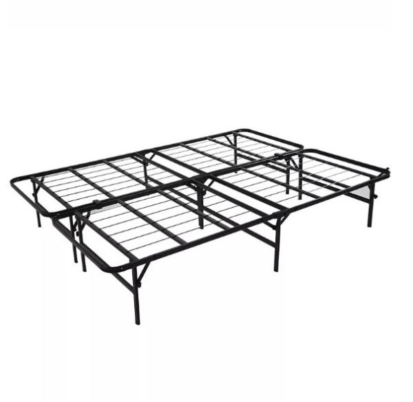 Mail Packing Y Black Steel Folding Bed Bases for Double Beds Hassle-Free Shipping