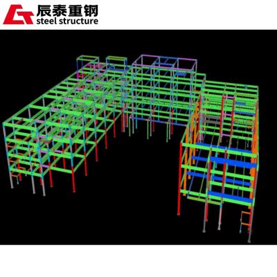 Multi Layer Prefab Steel Structure Building Windproof Customized