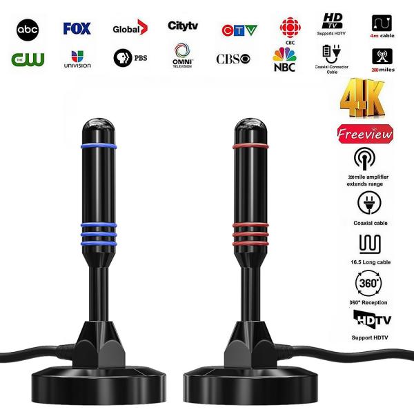 Boat Home Antenna de TV de mastro plano com ganho de 28dBi e HDTV Digital HD Gratuito