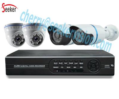 4 Channel H.264 ahd dvr kit 1080N 1.3 megapixel bullet and dome hd cctv home security camera system
