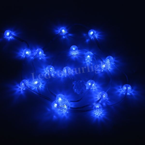 20mm DMX512 RGB Crystal Ball LED Pixel String Light with 360° Illumination