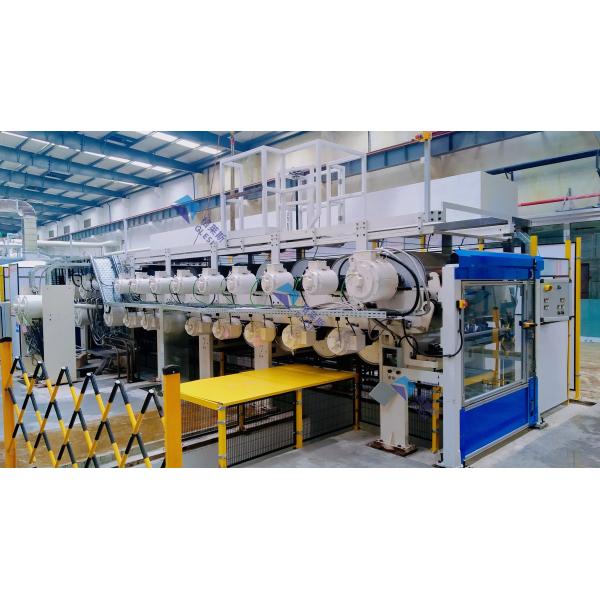 Línea de montaje automatizada de alto rendimiento para producción de películas BOPP 8700mm Ancho 450m/min Velocidad 33000T/Y Producción de salida