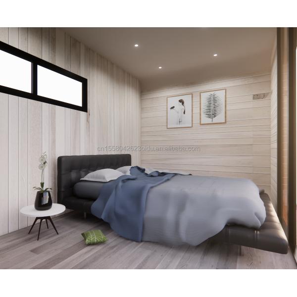 Family Living Wooden Floor 20ft Seashore Holiday Special Shaped House with Customized Color and Fast Installation