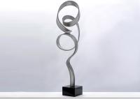 La sculpture à la maison décorative en ruban en métal, Metal l'abrégé sur extérieur sculpture