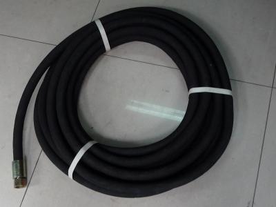 Orange Polyester Silicone Braided Hose Pipe , ODM Heat Resistant Tube Rubber Hose