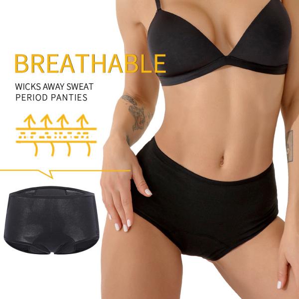 Menstrual High Absorbency Period Underwear 4 Layer Waterproof Period Pants