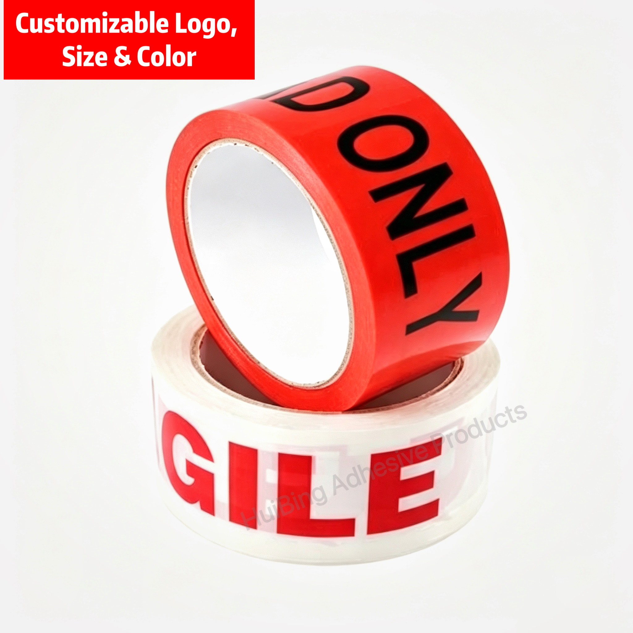 Custom Clear adhesive BOPP Packing Tape For Carton Sealing, Custom Logo Size Color Acceptable