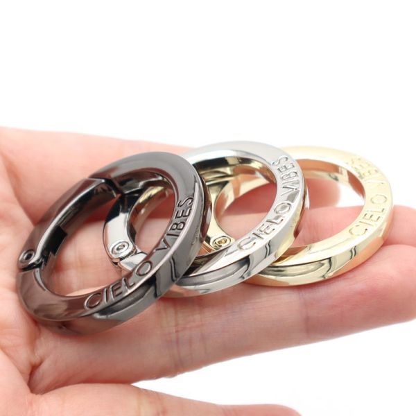 Customized Metal Spring O Ring Size Color Options Push Gate Ring Bag Accessories